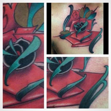 Tattoos - neotraditional rose - 91856